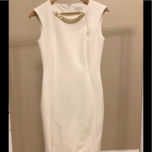 White Shirt with chain for work and event